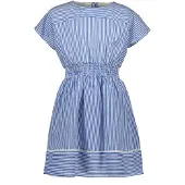 Like Flo Jurk - Meisjes - Gestreept - Blauw/Wit - Maat 128
