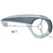 Hesling Kettingscherm esencia 49 cm 46t transprant/zwart