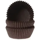 House of Marie Chocolade Baking Cups - Chocolade Bruin - pk/100 - Cupcake Cups