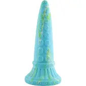 Hismith Premium Fantasy Zuignap Dildo 25 cm Tentacle Blauw