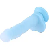 Hismith Premium Glow in the Dark Dildo KlicLok 24 CM Blauw