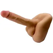 Hismith Premium Penis Masturbator Flexibele Dildo met Anus Nude