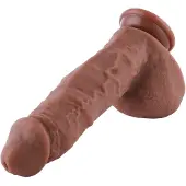 Hismith Premium Dildo Thick KlicLok Large 21 CM Bruin