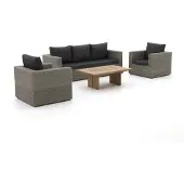 Intenso furniture + 10% kassakorting | Intenso Carpino/ROUGH-L stoel-bank loungeset 4 delig