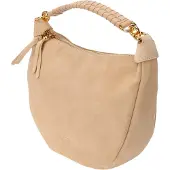 Coccinelle Leren Handtas Maelody Suede Handbag Suede Leather Toasted Beige