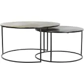 Light & Living salontafel primo Ø76x41cm - set van 2