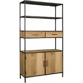 Tower Living Luna Wallrack 115cm - 2 drs - 2 drws (Bruin, 115x200x40cm)