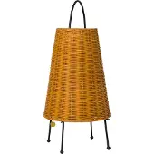 Ferm Living Tafellampe , Porti Braided, dimbare, Hout, Woonkamer, Hout