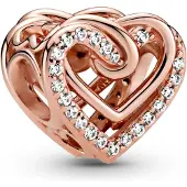Pandora Dangle Charm met Harten & Pootafdruk - Geschikt voor Moments Armbanden - Sieraden voor Vrouwen