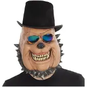 MOM Latex Volledig Hondenmasker Met Hoed En Bril