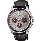 Casio Heren ENTICER GENT Grijze Horloge (Ø 35 mm, Ø 43,5 mm)