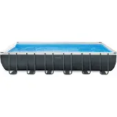 Intex Steel Ultra Xtr With Chlorinator Rectangular Frame Above Ground Pool 732x366x132 Cm Grijs 31805 Liters
