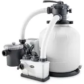 Intex Qx2600 Treatment Plant Sand Filter With Saline Chlorination Krystal Clear 11g/h 56800 L Zilver