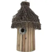 Garden Spirit Vogelhuisje Gevlamd Wilgentakken met Ophangtouw - Rond- Nestkastje - Garden Spirit - Grijs - 202798