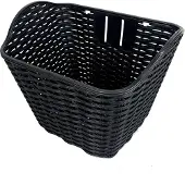 HBS Fietsmand001 - Rieten Fietsmand - Universeel - Zwart