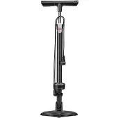 HBS Fietspomp Met Manometer - Dubbele Kop - Zwart