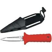 Seac Sub Samurai Knife Rood,Zilver