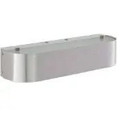 LINDBY Wandlamp Nika, dimbaar, alu / grijs / zink, Slaapkamer, metaal, Modern, wandlamp