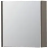 Ink SPK1 Spiegelkast - 60x14x60cm - 1 deur - dubbelzijdige Spiegel - schakelaar en stopcontact - MDF lak taupe mat 1110454