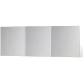Ink SPK1 Spiegelkast - 180x14x60cm - 3 deuren - dubbelzijdige Spiegel - schakelaar en stopcontact - MDF lak wit mat 1110851
