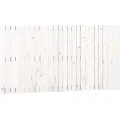 vidaXL Wandhoofdbord 166x3x90 cm massief grenenhout wit