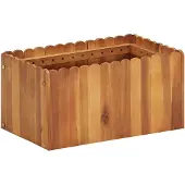 vidaXL Plantenbak verhoogd 50x30x25 cm massief acaciahout