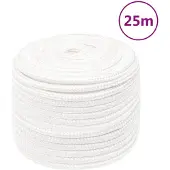 vidaXL Boottouw 12 mm 25 m polypropyleen volwit