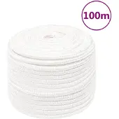 vidaXL Boottouw 14 mm 100 m polypropyleen volwit