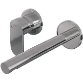 Brauer Chrome Edition inbouw wastafelmengkraan met rechte uitloop en rozetten model C2 chroom