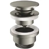 Hotbath P710 Klikplug - Geborsteld Nikkel PVD - Messing - 8720512337341 - Wastafels, Afvoerpluggen