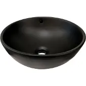 Best design Ancona opbouw waskom mat zwart Ø38cm H16cm
