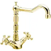 Sapho Antea Keukenmengkraan met retro uitloop, goud