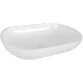 Differnz Opbouw Waskom Ovalo 54x34x12 cm Polybeton Wit