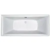 Plieger Corfu duobad extra diep 180x80x48cm met poten wit