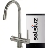 Selsiuz Inox kokend water kraan met single boiler en C-uitloopkraan copper