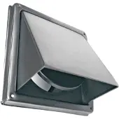 Boss & Wessing Kaprooster met klep rvs ø 125 mm