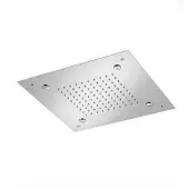 Hotbath Hoofddouche mate inbouw met mist vierkant 38x38 cm geborsteld nikkel