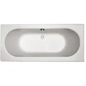 Plieger Liberty kunststof bad acryl rechthoekig m. poten 180x80x49cm wit