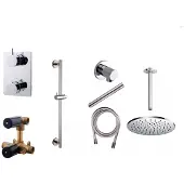 Wiesbaden one-pack inbouwthermostaatset type 112 CHR (30cm)