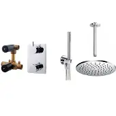 Wiesbaden one-pack inbouwthermostaatset type 103 CHR (30cm)