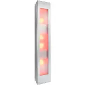 Sunshower combi white uv en infrarood opbouwapparaat 29x144x22.8 cm aluminium wit