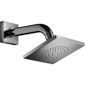 Hotbath hoofddouche mate 13 cm wandmodel vierkant opbouw geborsteld nikkel