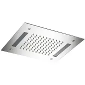 Hotbath Mate M174 inbouw hoofddouche met LED vierkant 30cm geborsteld nikkel