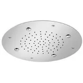Hotbath Hoofddouche mate inbouw 2 standen rond 38 cm geborsteld nikkel