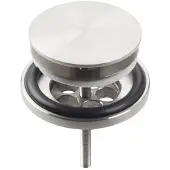 Clou mini wash me plug met afdekkap rvs geborsteld