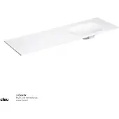 Clou hammock wastafelblad enkele waskom rechts 160 cm compositie 19 aluite mat wit