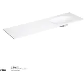 Clou hammock wastafelblad enkele waskom rechts 170 cm compositie 21 aluite mat wit