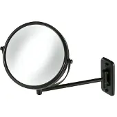 Geesa Mirror Collection scheerspiegel 1-armig normaal en 3x vergrotend Ø20cm zwart