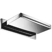 Hotbath Mate M160 Cascade Wand Douche Uitloop Geborsteld Nikkel - Messing - Kranen, Badkranen, Baduitlopen - 8719638612357