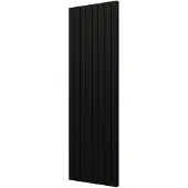Plieger Designradiator Cavallino Retto Dubbel 1716 Watt Middenaansluiting 200x60,2 cm Zwart